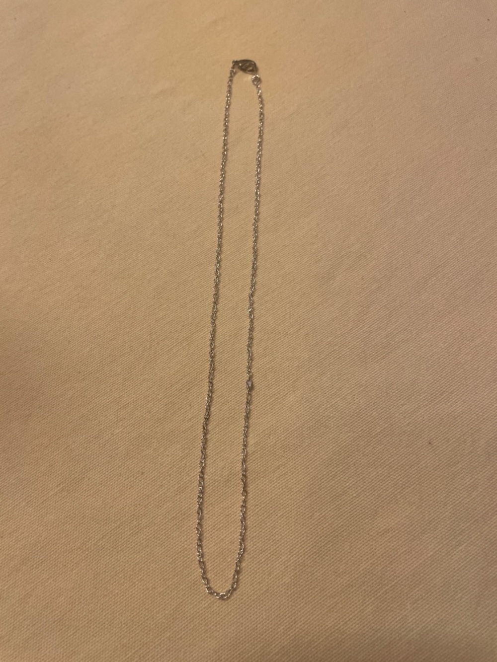 Silver Rope Chain Necklace - Women's Minimal Jewelry